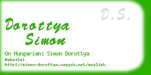 dorottya simon business card